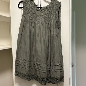 Free People Gray Sleeveless Dress